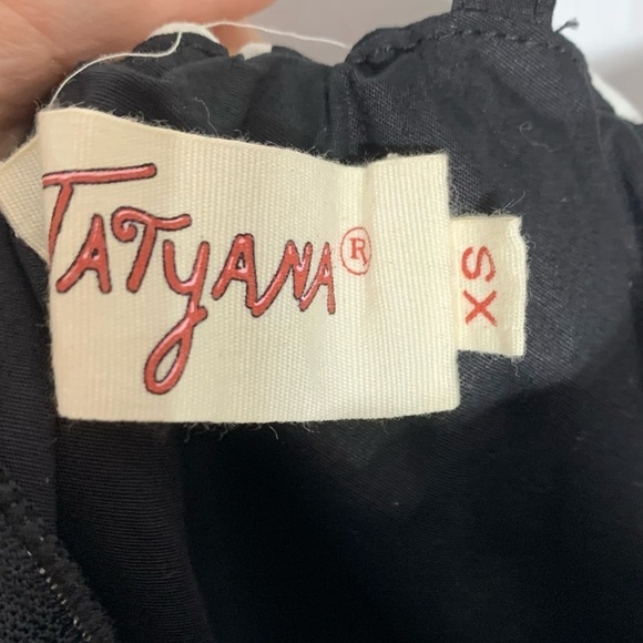 Tatyana vintage black and white stripe peplum wiggle dress Midi xS women’s - Picture 4 of 6